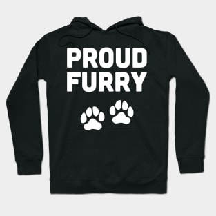 Proud Furry And Paw Prints Hoodie